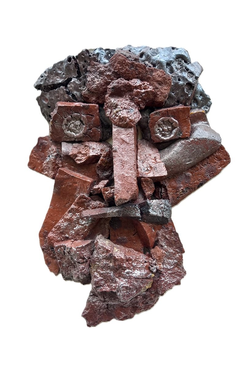 Expressive Portrait Relief By Ognyan Chitakov, 11 X 16", "Thrain", Original Artwork