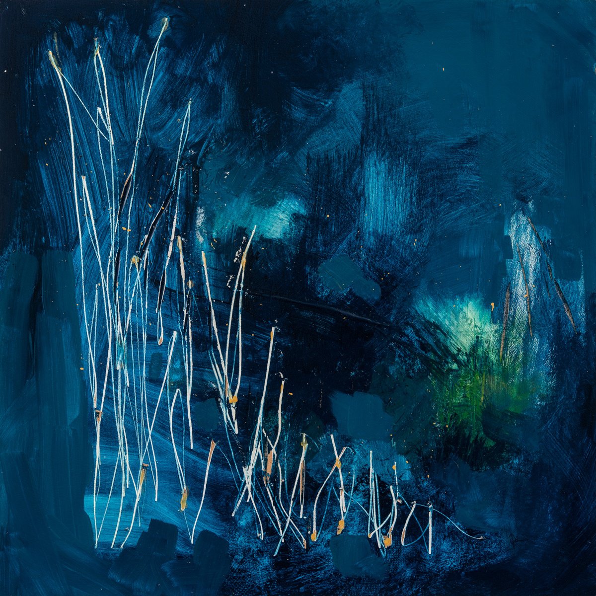 Abstract Landscape Painting By Chloe Yandell, 26 X 26, Longing, Original Artwork