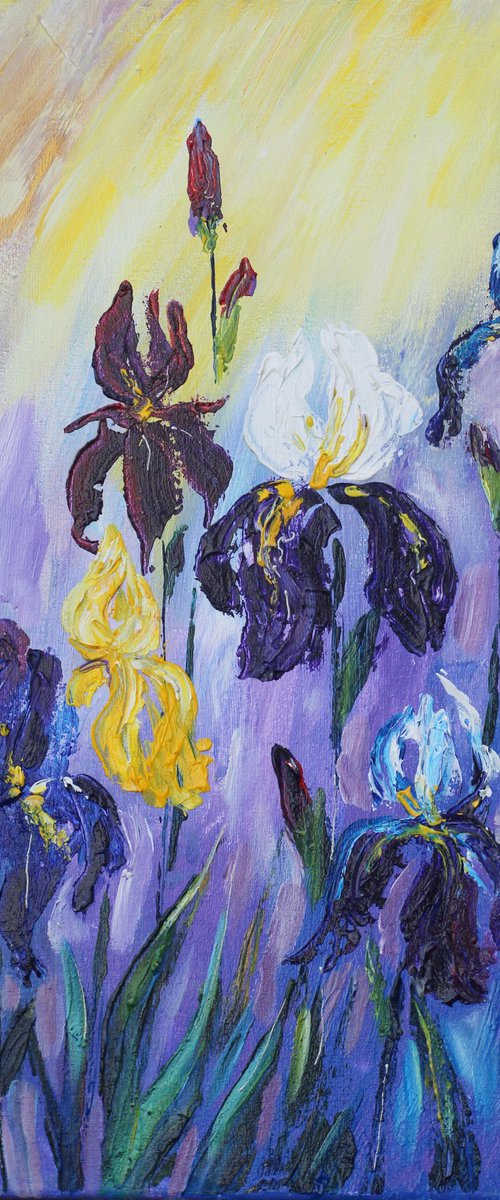 Irises by Elina Vetrova