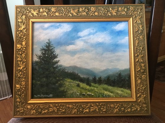 MOUNTAIN PINE # 2 - oil 8X10 (SOLD)