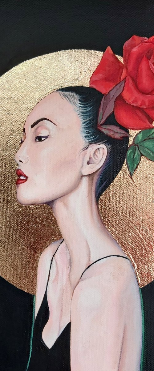 "Self Confidence" Oil painting by Evelina Miskunaite