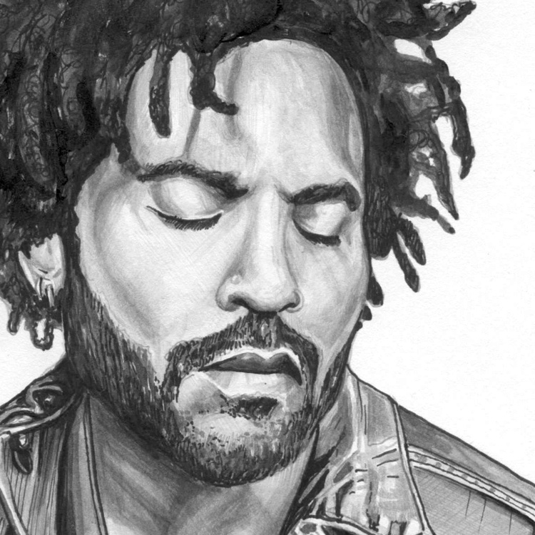 Lenny Kravitz Bass By Spencer J Derry Art Artfinder