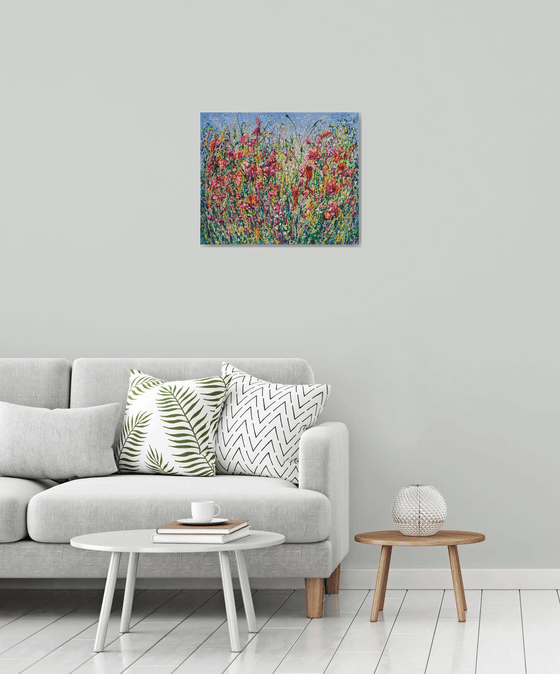 Pollocks Meadow Bloom Original Art