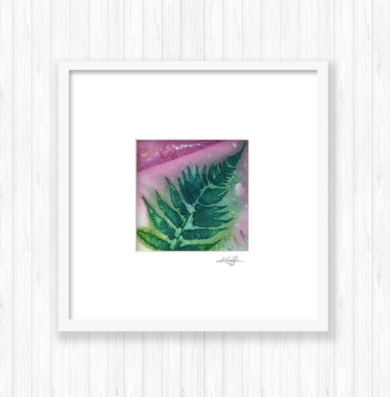 Fern Leaf - Mixed Water Media Painting by Kathy Morton Stanion
