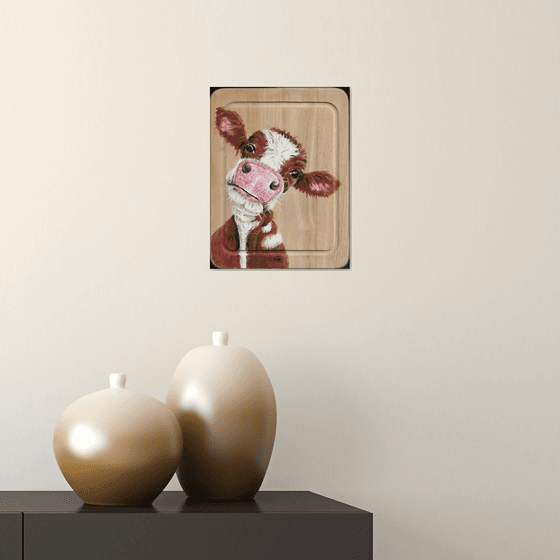Cow on Wood