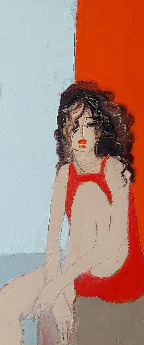 Red dress by Victoria Cozmolici
