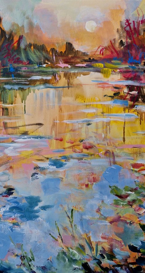 At the pond III by Irina Laube