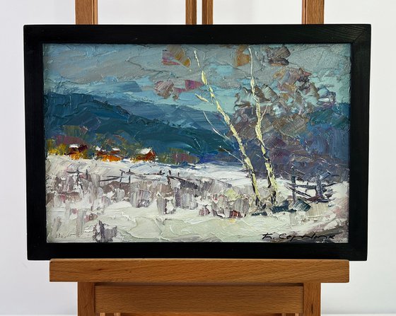 The Village Was Covered in Winter