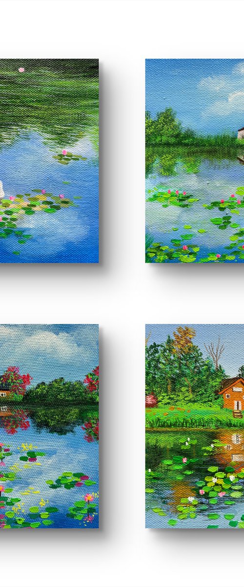 House by the pond by Amita Dand