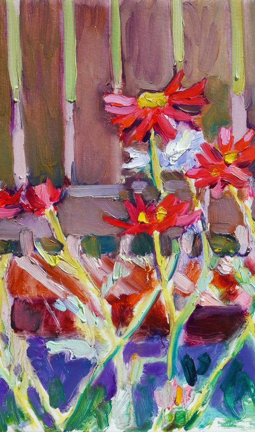 Chamomiles (plein air) by Dima Braga