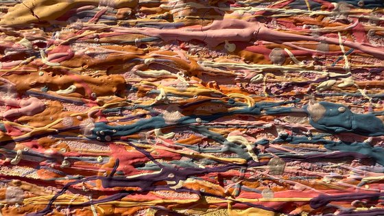 Golden Solace - diptych, framed