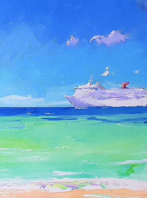 Cruise Ship near Bahamas by Volodymyr Smoliak