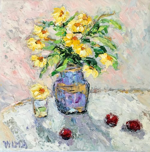 Bouquet of yellow flowers by Vilma Gataveckienė