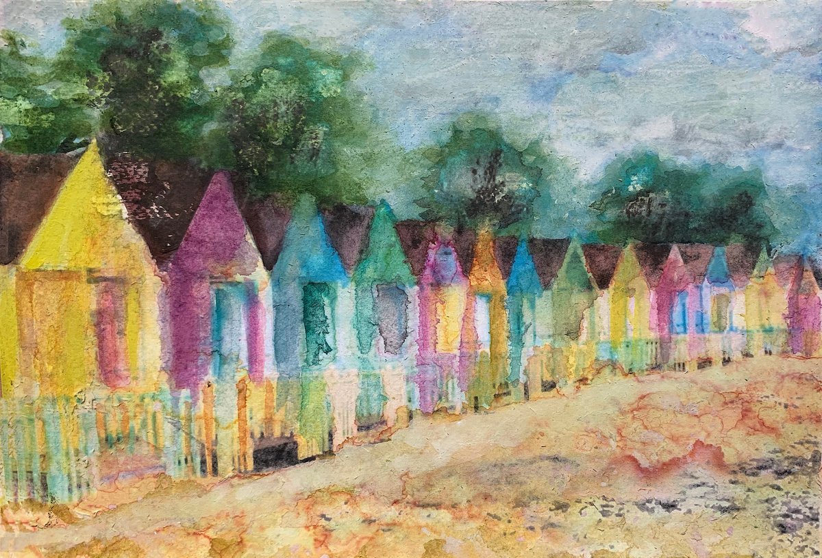 Beach Huts, Mersea Island by Suzsi Corio