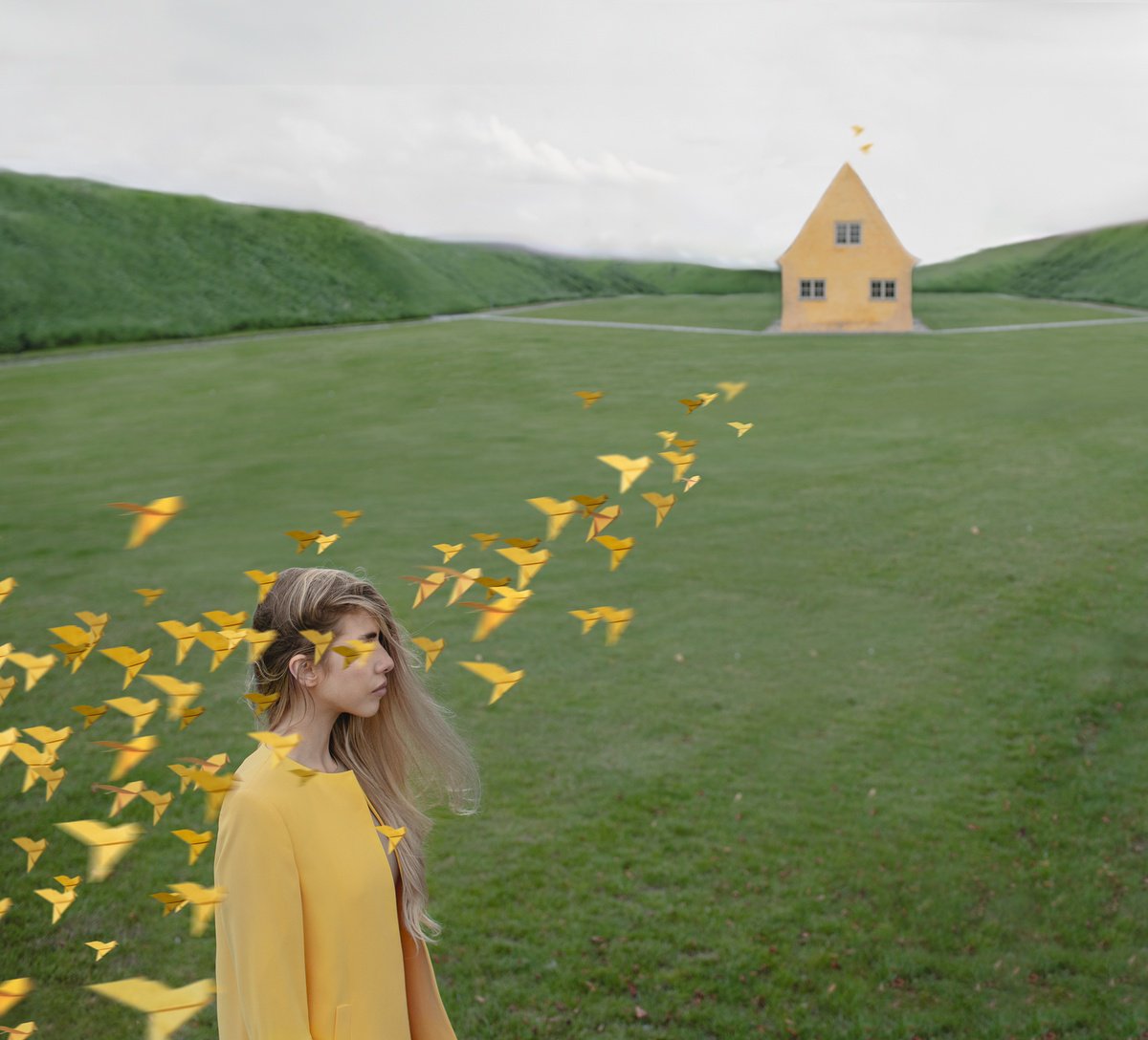 Surrealistic Portrait Photograph By Dasha Pears, 20 X 19, Nesting, Original Artwork