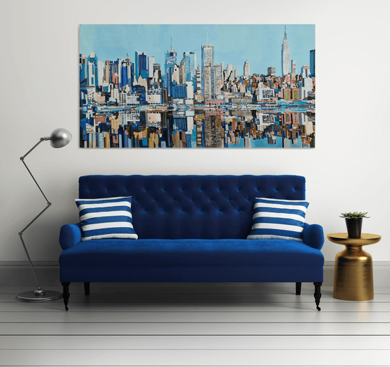 Urban Skyline Reflection New York