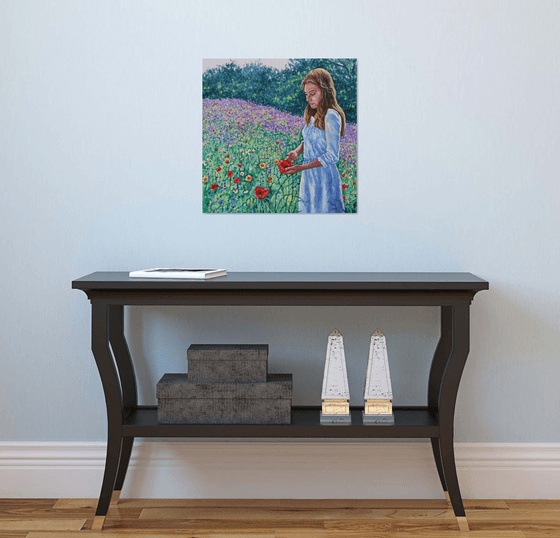 Summer Dreaming - girl in meadow