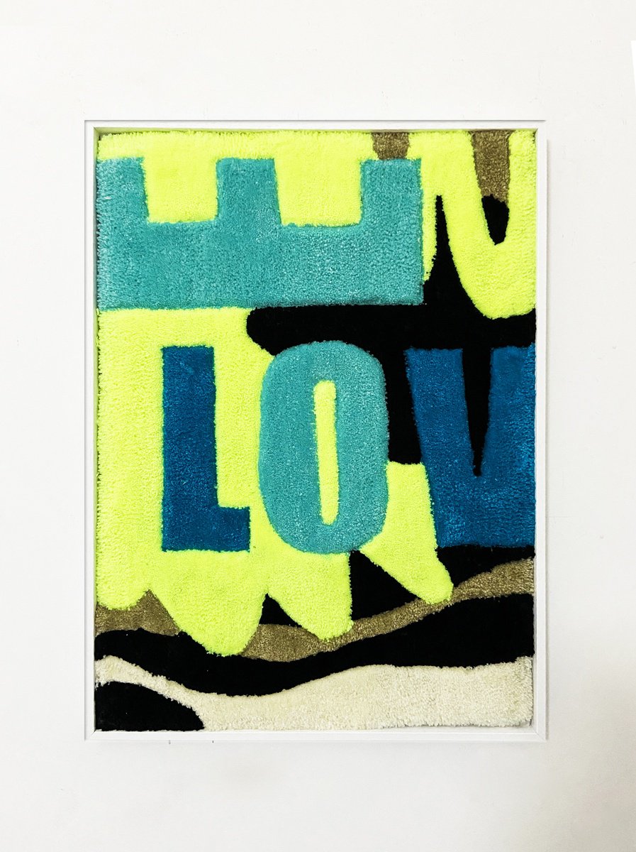 Geometric Abstract Collage By Martina Palmoni, 21 X 29", Flu Love, Original Artwork