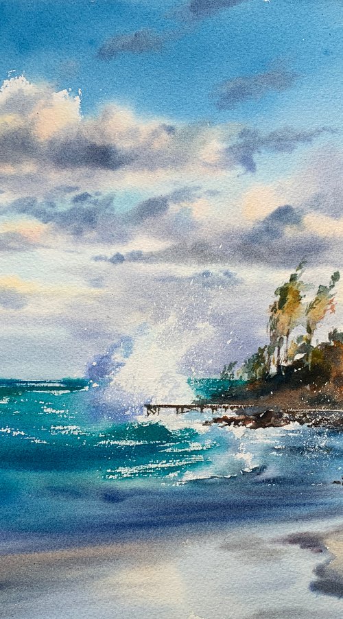 Michigan lighthouse by Eugenia Gorbacheva