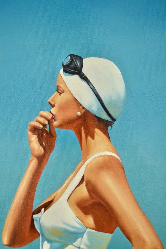 Pondering - in white