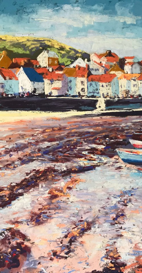 Morning Glow, Staithes by Andrew Moodie