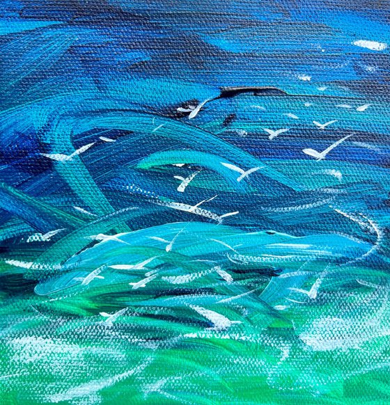 Sea And The Gulls (Triptych)