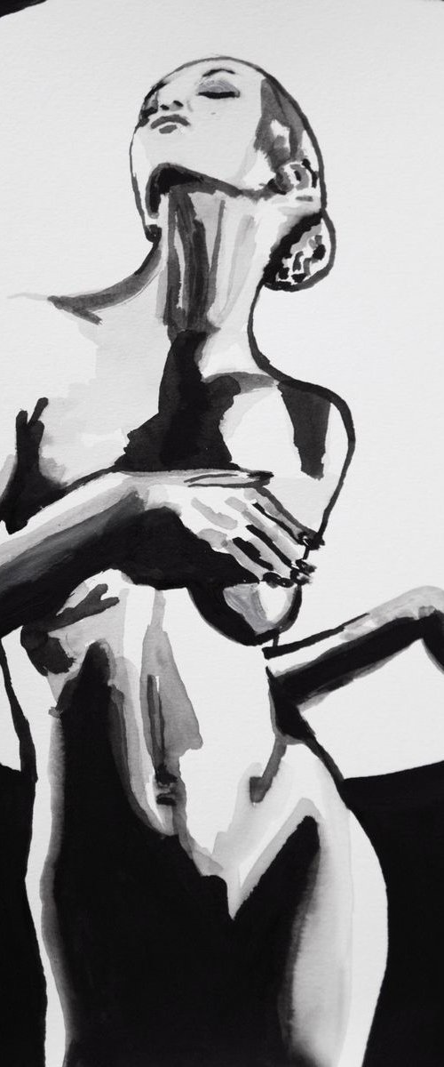 Nude # 184PA  / 41.9 x 28.5 cm by Alexandra Djokic