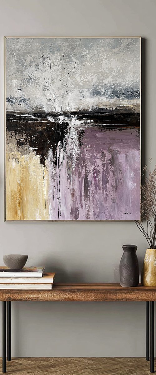 Muted Light Over Earth and Violet by Tatiana Malinovscaia