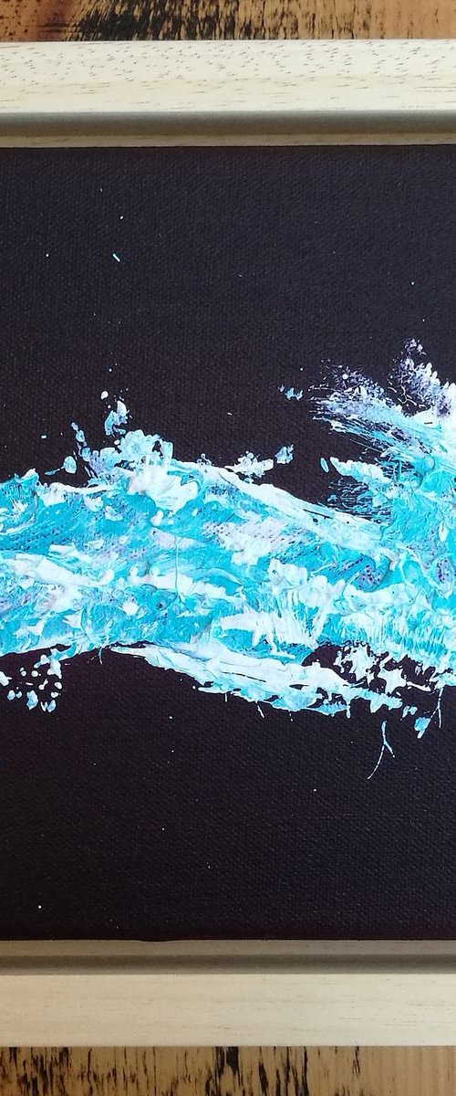 Seascape 3a, small, framed, gorgeous by Mel Graham