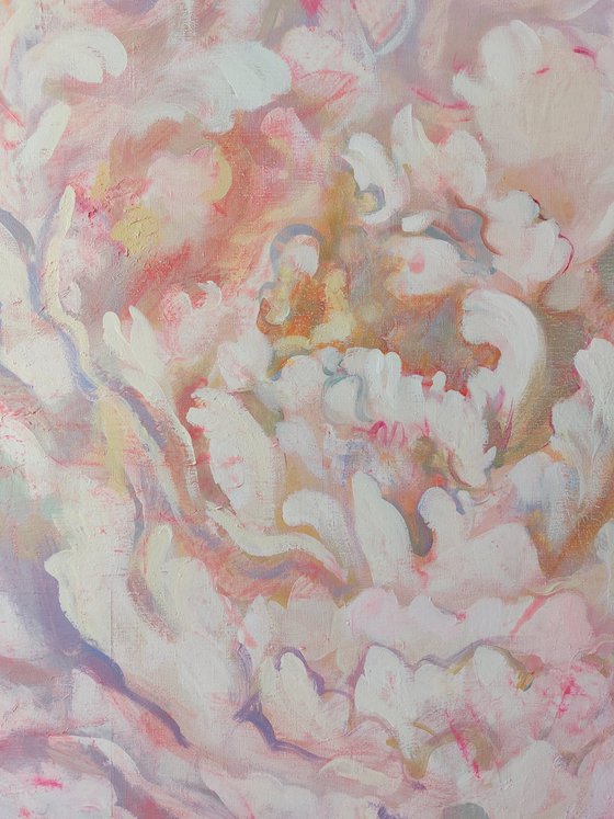 Large Peony Painting ‘’Heart’’