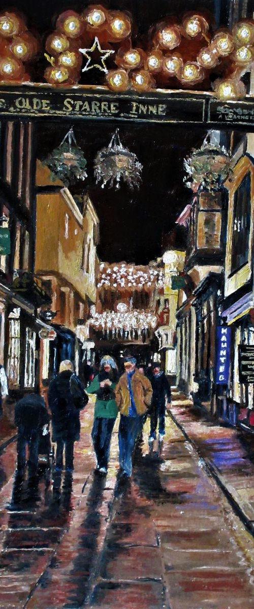 Stonegate at Christmas - York by Max Aitken