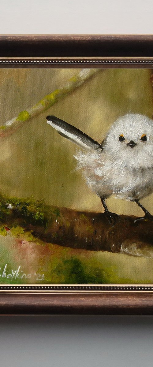 Fluffy white bird by Natalia Shaykina