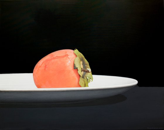 Hyperrealistic still life "Just Persimmon..."