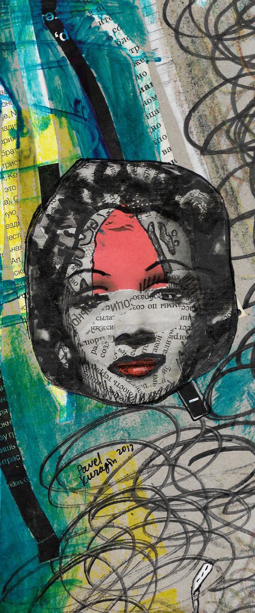 Abstract Marlene Dietrich #12 by Pavel Kuragin
