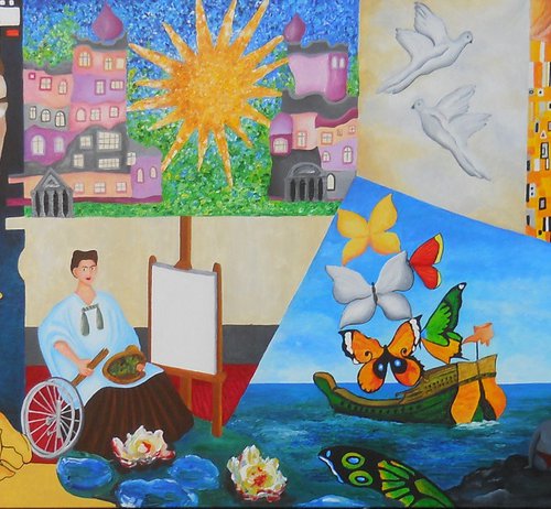 Homage to Masters - Triptych On Commission by Vamosi Peter
