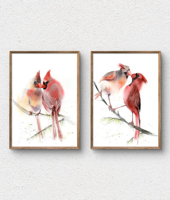 Cardinals - Diptych