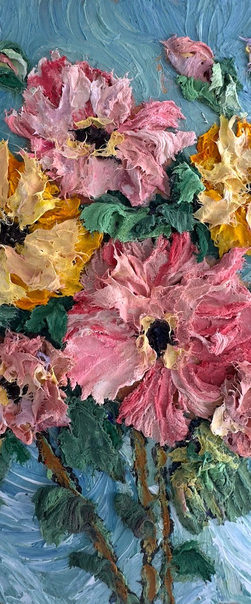 Thick Texture Florals by Lena Owens