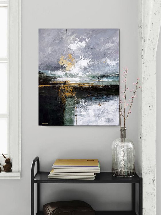 Ochre Light Over Silent Waters