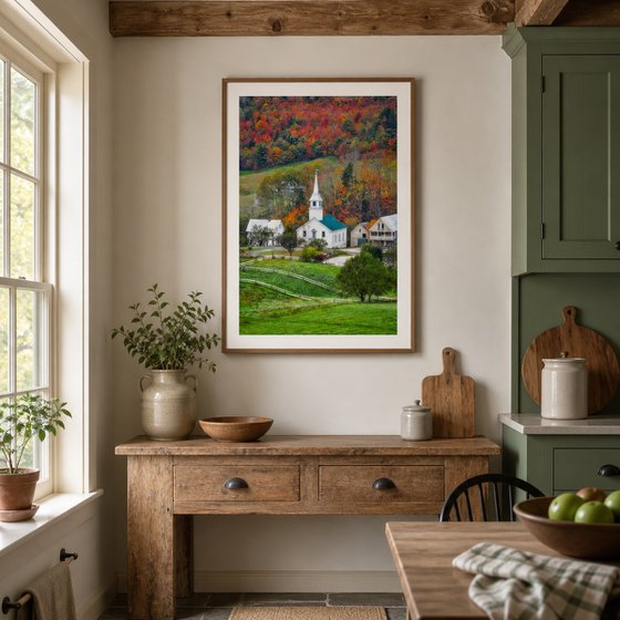 Sunday Morning, East Corinth, 41 x 61