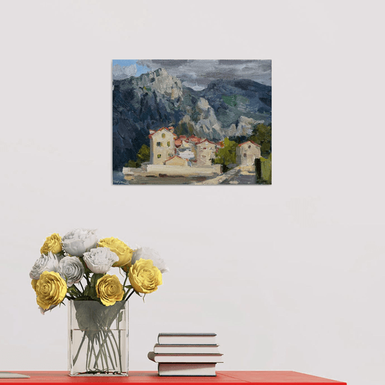 Houses by the Mountains