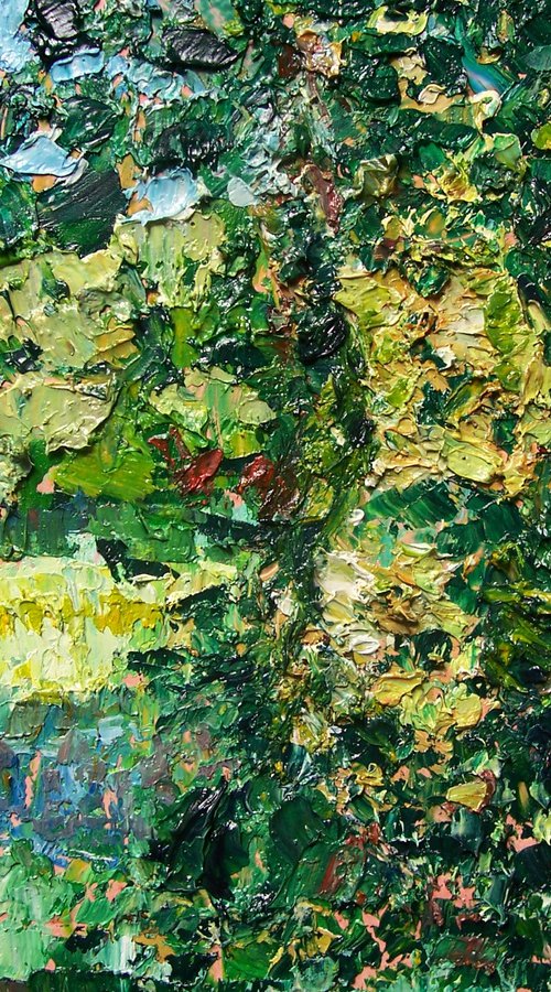 Summer landscape, Winswell Water. by Richard Meyer