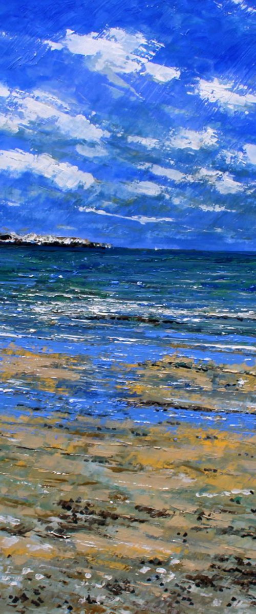 Weymouth Beach I  (40"x 40" 102 x102cm ) by Paul J Best