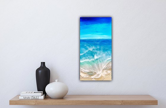 Ocean Waves - tropical ocean scene tropical beach