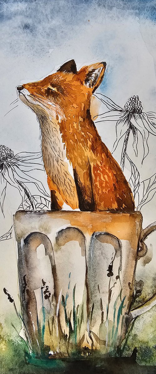 Fox In The Cup by Evgenia Smirnova