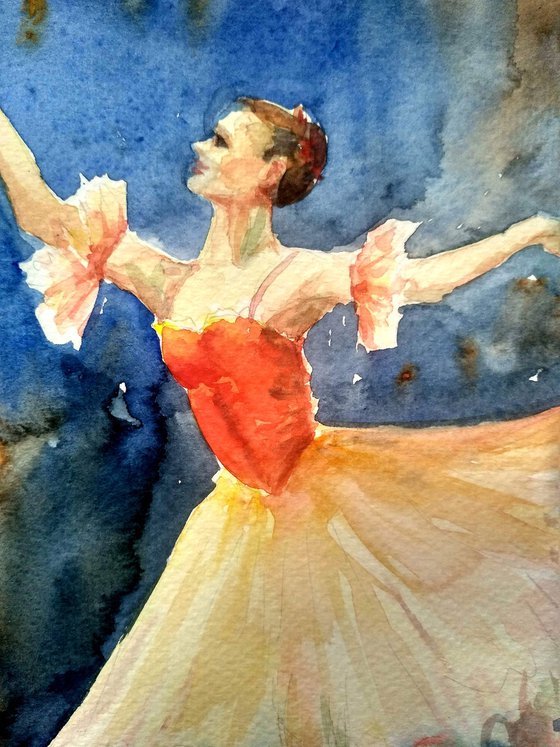 The Ballerina in red
