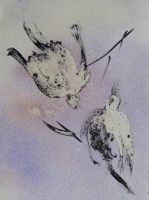 Little Birds 22-1, 29x21 cm by Frederic Belaubre