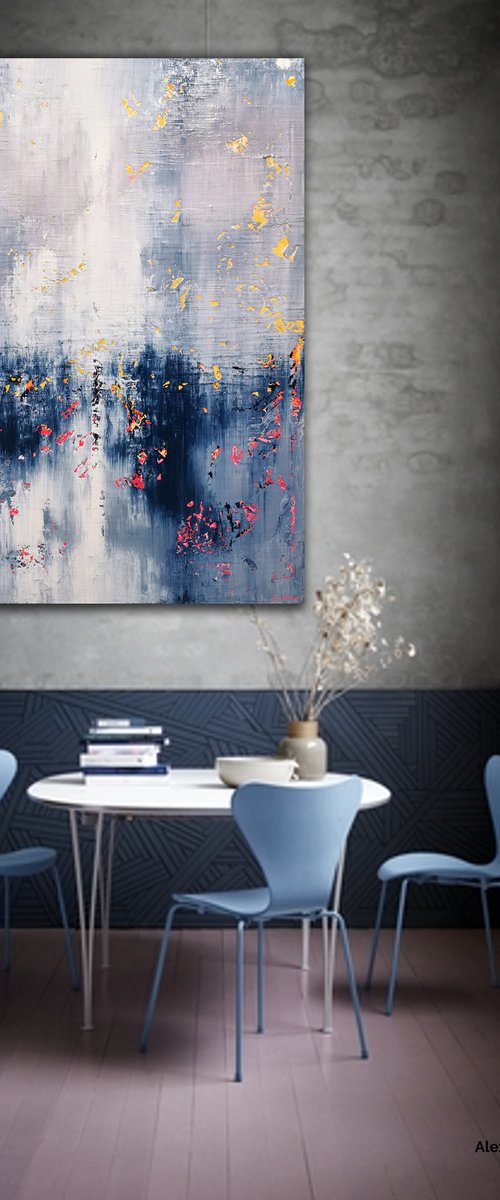 160x120cm. / abstract painting / Abstract 1228 by Alex Senchenko