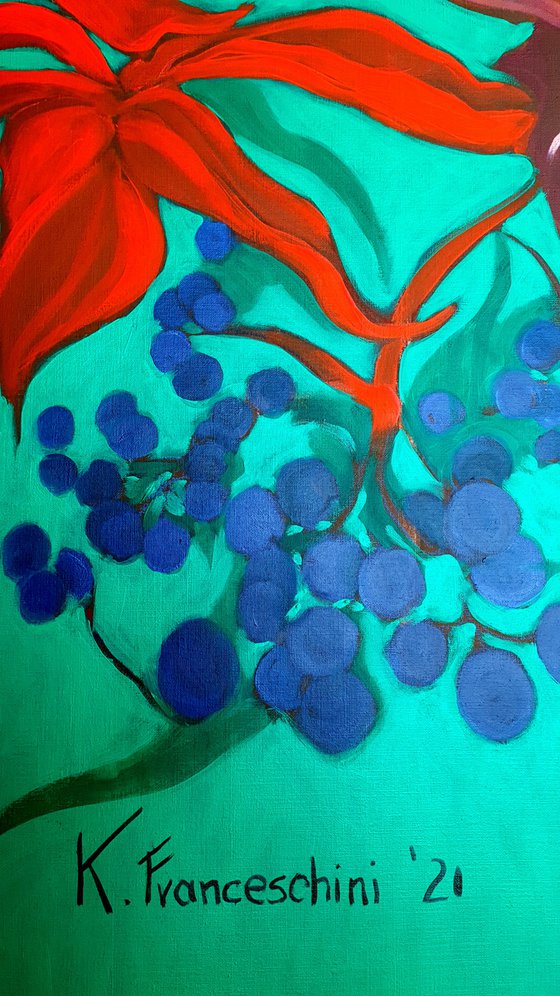 Insidious Branches (red and turquoise)
