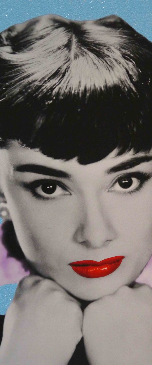Audrey Hepburn III (with diamond dust) by David Studwell