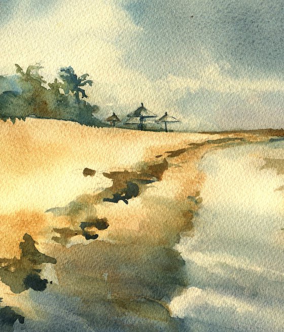 Watercolor artwork "Impression of the sea"